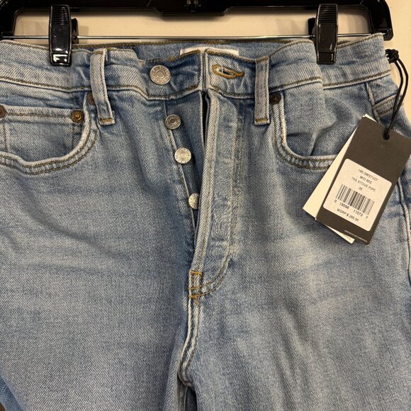 RE/DONE STOVE PIPE JEANS - Picture 2 of 4